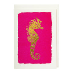 Archivist čestitka Gold Seahorse