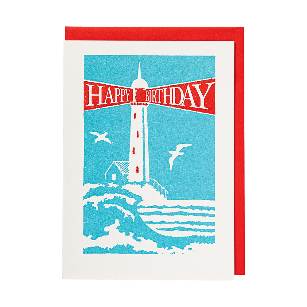 Archivist Čestitka Lighthouse Happy Birthday