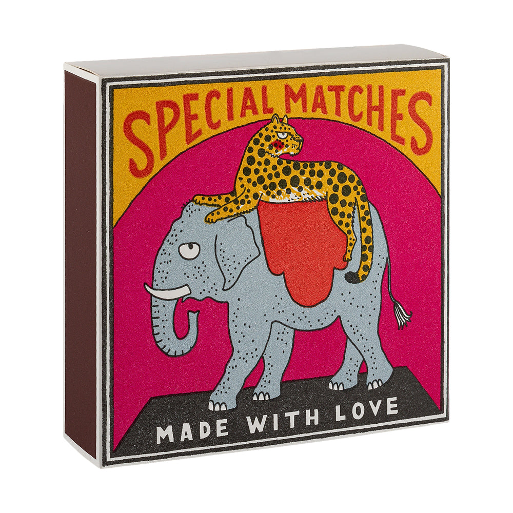Kutija šibica Elephant and Cheetah iz kuta