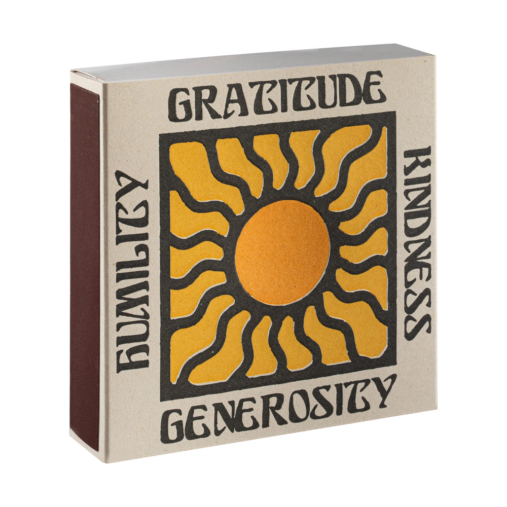 Kutija šibica Gratitude Kindness iz kuta