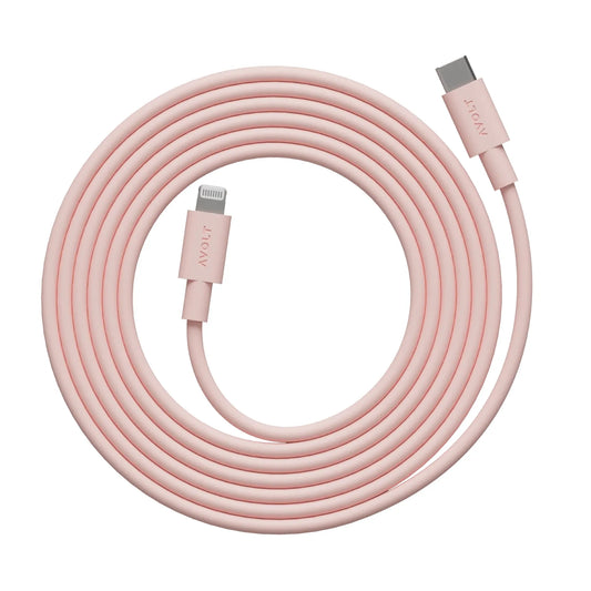 Avolt Kabel 1 - USB-C New Pink - 2 m