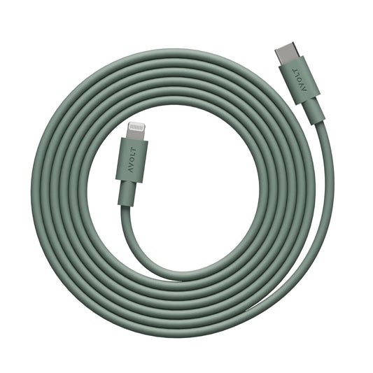 Avolt Kabel 1 - USB-C Oak Green - 2 m