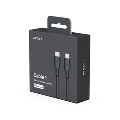 Avolt Kabel 1 - USB-C Stockholm Black - 2 m