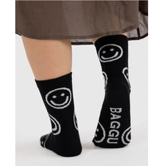 Baggu Socks - Black Happy