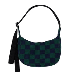 Baggu Mala Nylon Torbica - Navy Green Check