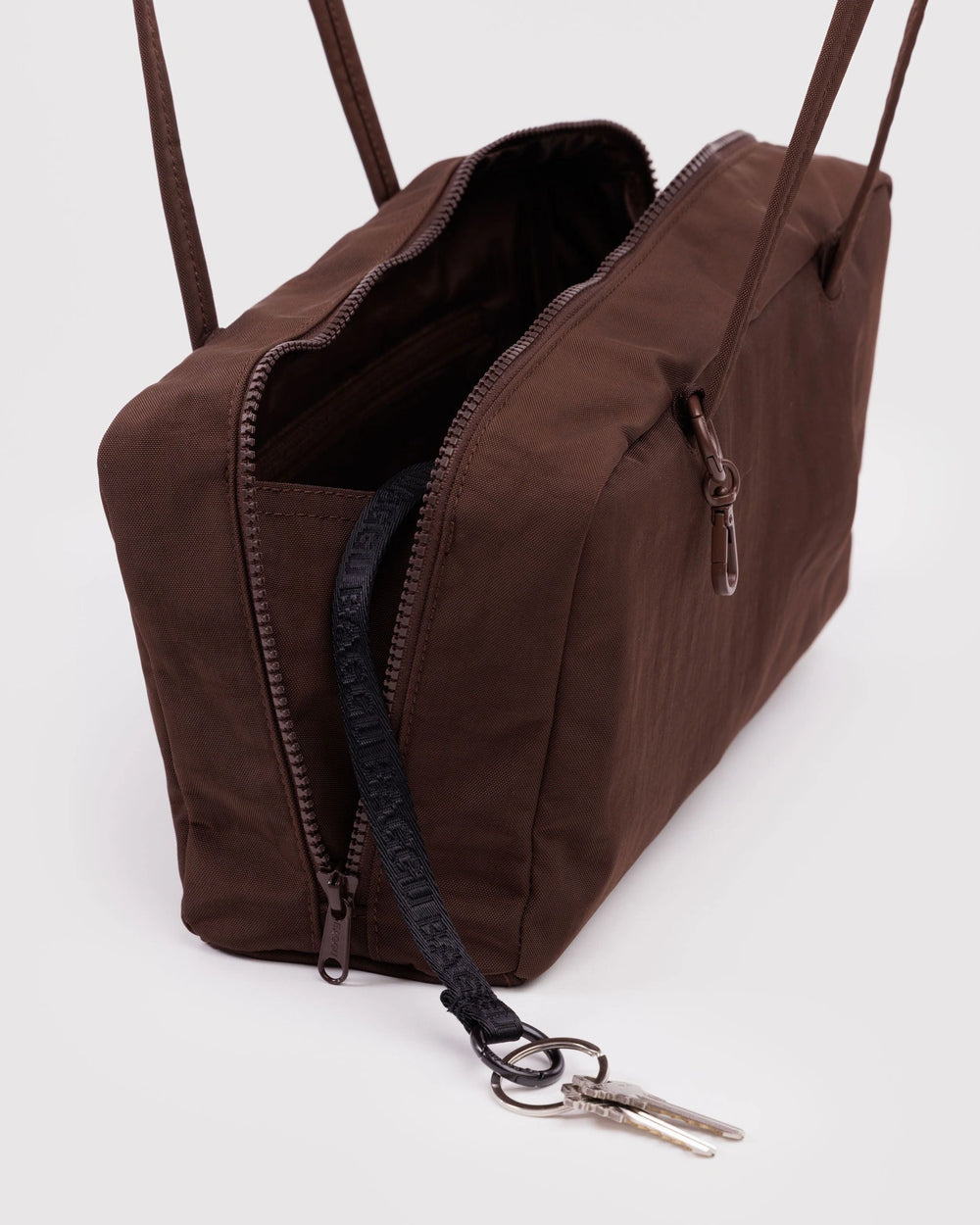 Baggu Nylon Bowler Torba - Coffee - otvoreno