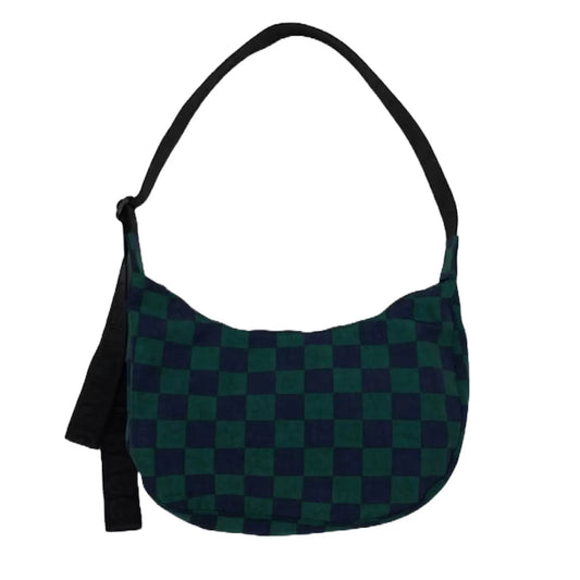 Baggu Nylon Torba - Navy Green Check