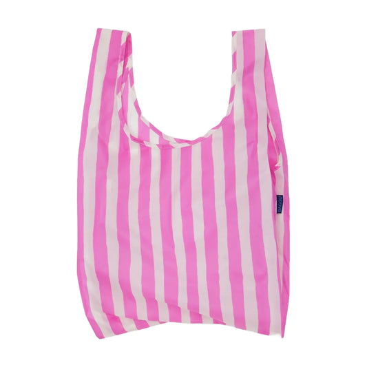 Baggu Shopping Bag - Pink Painted Stripe 