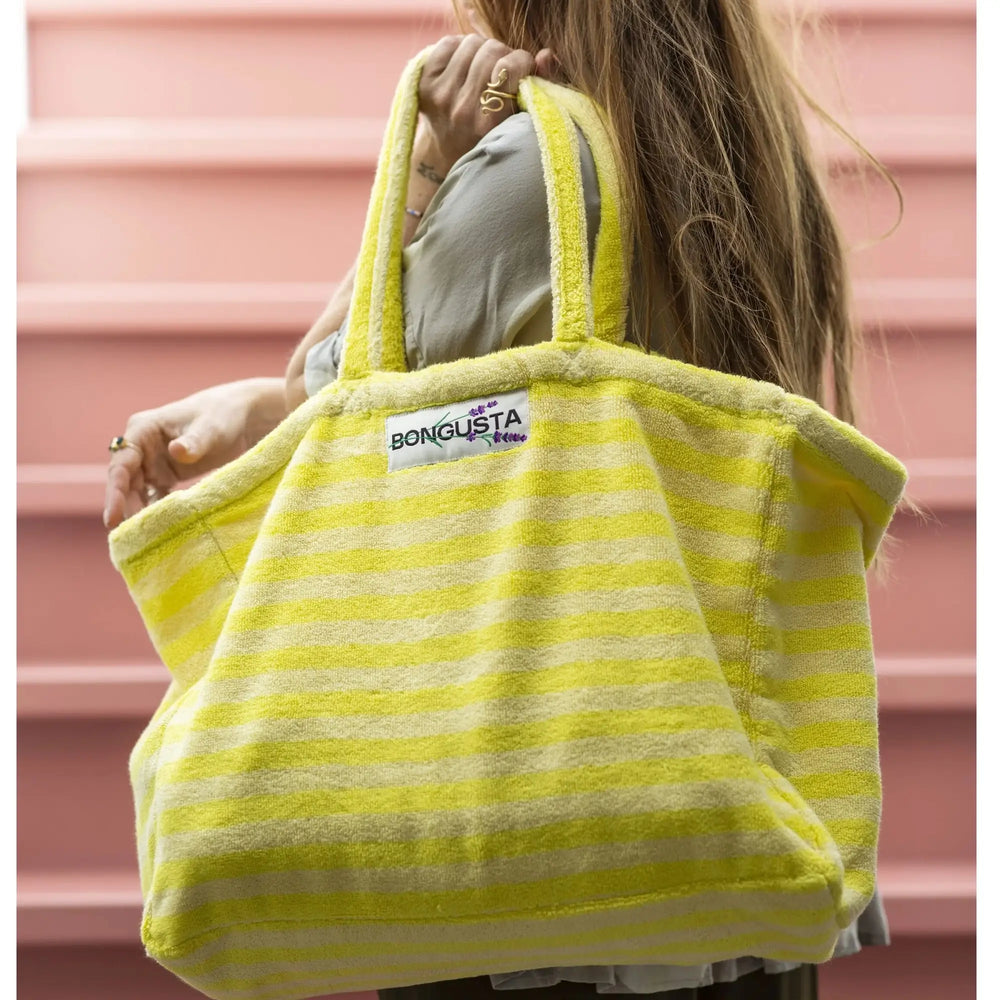 Bongusta Naram Velika torba Pristine & Neon Yellow