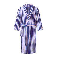 Bongusta Cotton Bathrobe - Dazzling Blue &amp; Rose