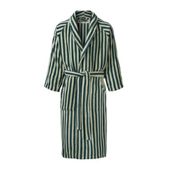 Bongusta Cotton Bathrobe - Seafoam &amp; Deep Teal