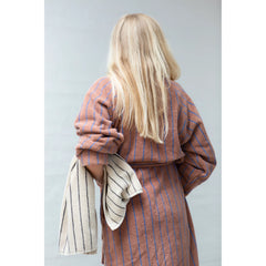 Bongusta Cotton Bathrobe - Camel &amp; Ultramarine 