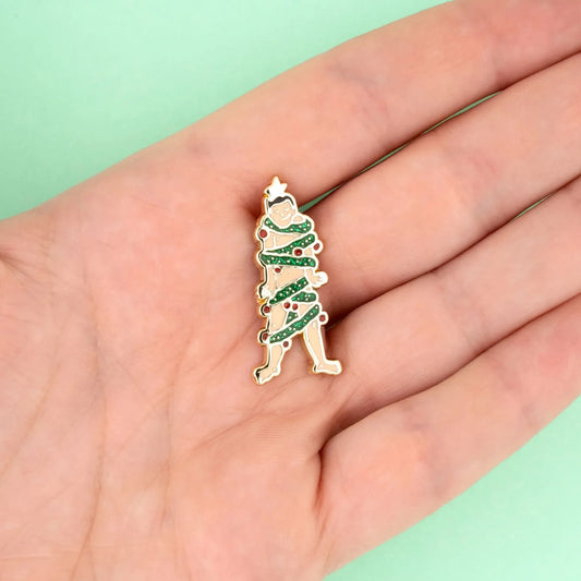 Coucou Suzette Brooch Man Christmas Tree