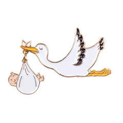 Coucou Suzette Stork Brooch