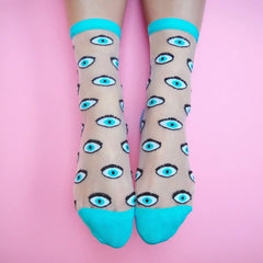 Coucou Suzette Blue Eye Socks