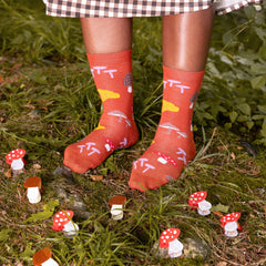 Coucou Suzette Čarape Mushroom Picking - na modelu, u ambijentu