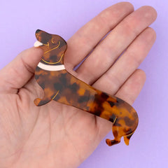 Coucou Suzette French Barrette Dachshund Hairpin