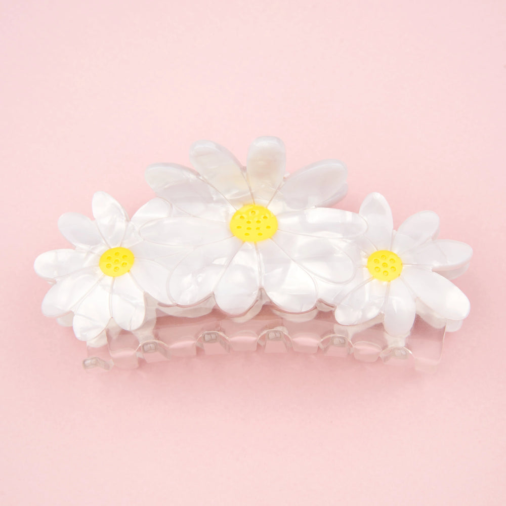 Coucou Suzette Big Daisy Hair Clip - from another angle