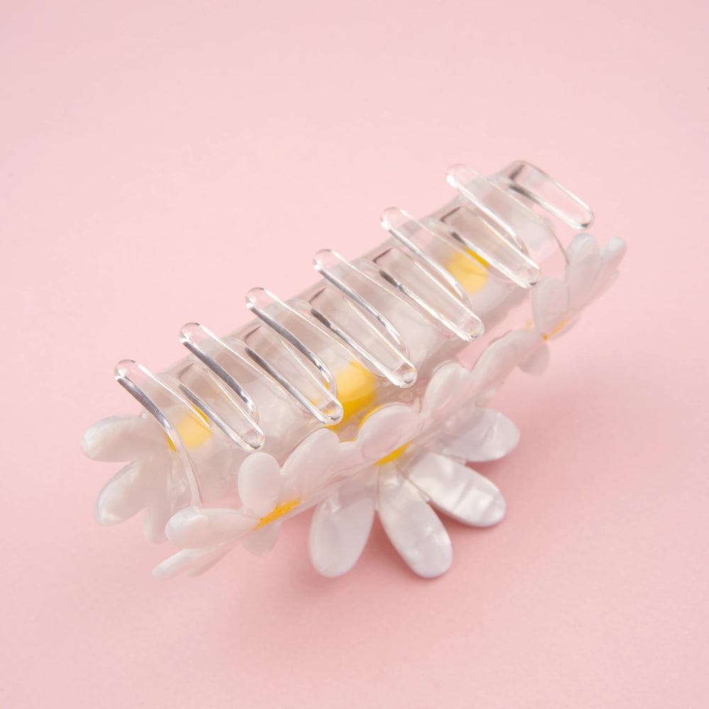 Coucou Suzette Big Daisy Hair Clip - back view