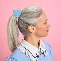 Coucou Suzette Hair Clip Blue Heart