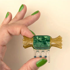 Coucou Suzette Mini Hair Clip Green Candy