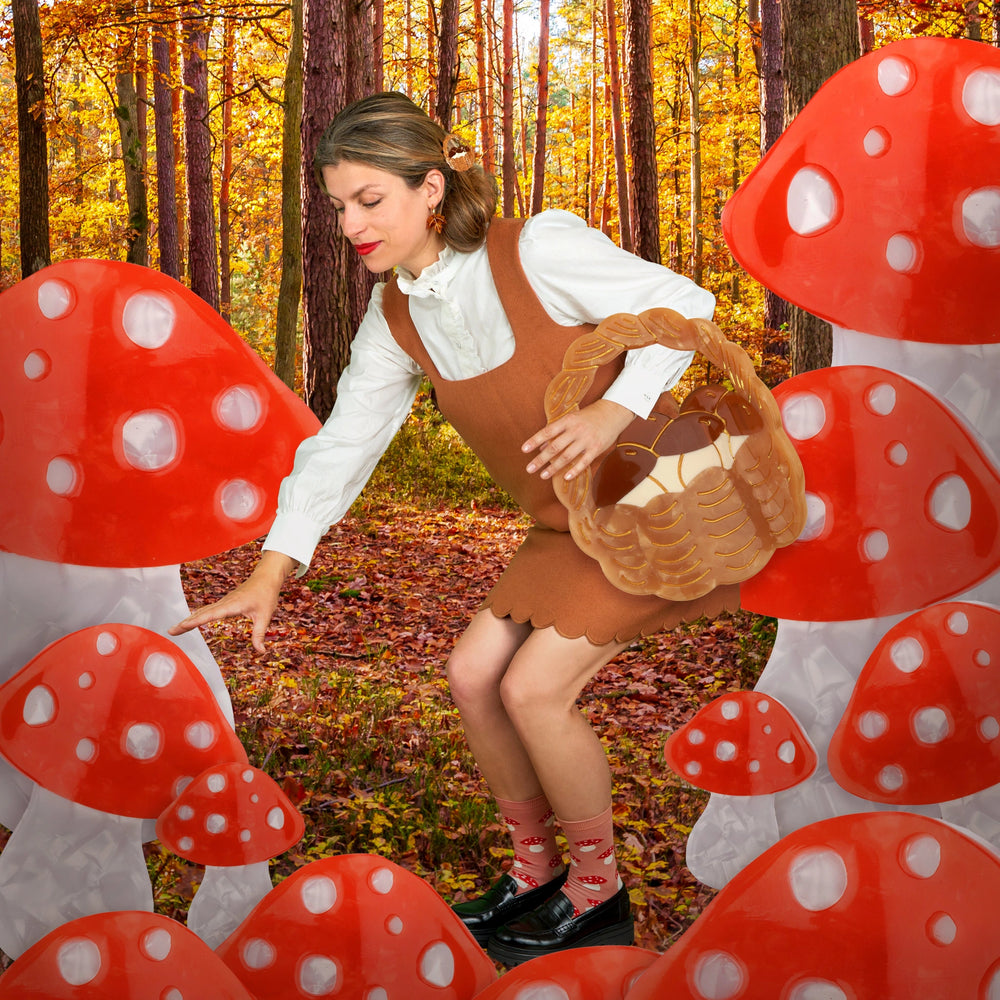 Coucou Suzette Kopča za kosu Mushroom Basket - u ambijentu