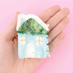 Coucou Suzette Snowy House Hair Clip