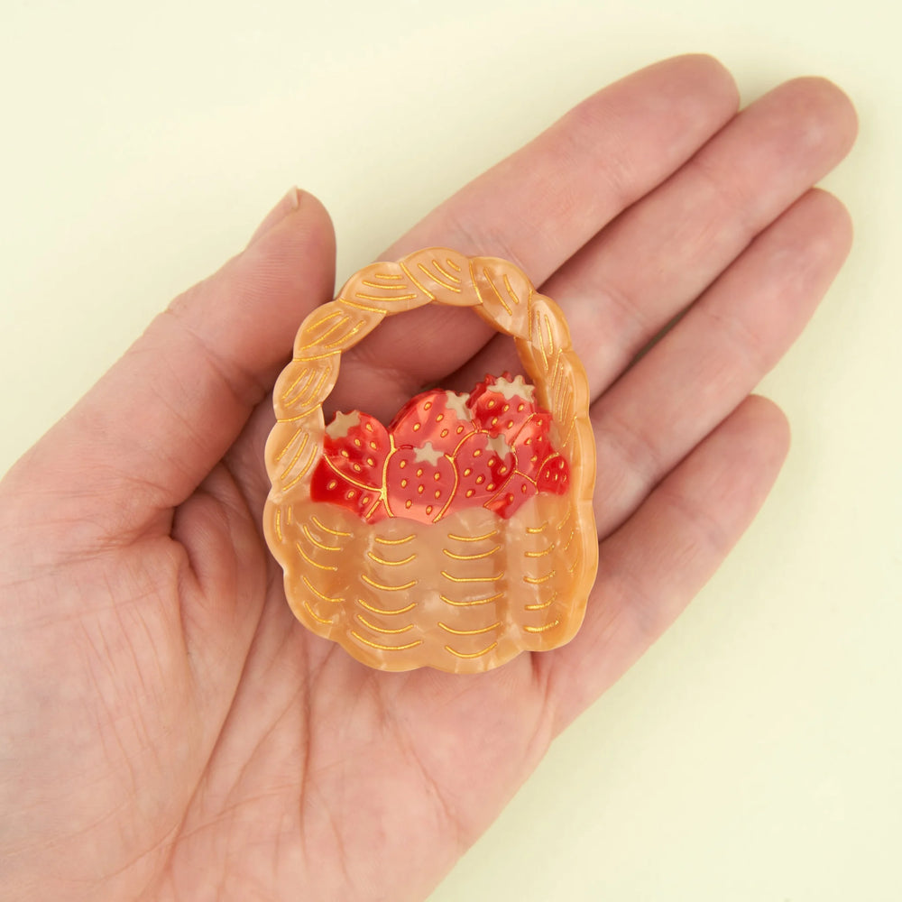 Coucou Suzette kopča za kosu Strawberry Basket - celulozni acetat