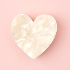 Coucou Suzette Hair Clip White Heart