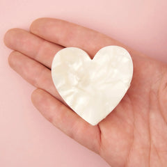 Coucou Suzette Hair Clip White Heart