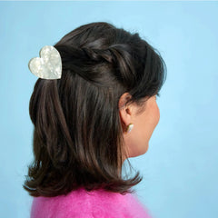 Coucou Suzette Hair Clip White Heart