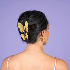 Coucou Suzette Yellow Butterfly Hair Clip