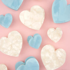 Coucou Suzette Mini Hair Clip Blue Heart