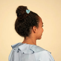 Coucou Suzette Mini Hair Clip Blue Heart