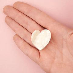 Coucou Suzette Mini Hair Clip White Heart