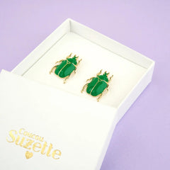 Coucou Suzette Earrings Beetle