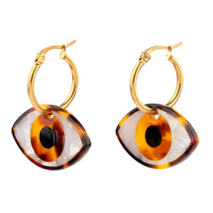 Coucou Suzette Earrings Brown Eye