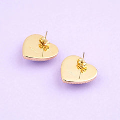 Coucou Suzette Pearl Heart Earrings