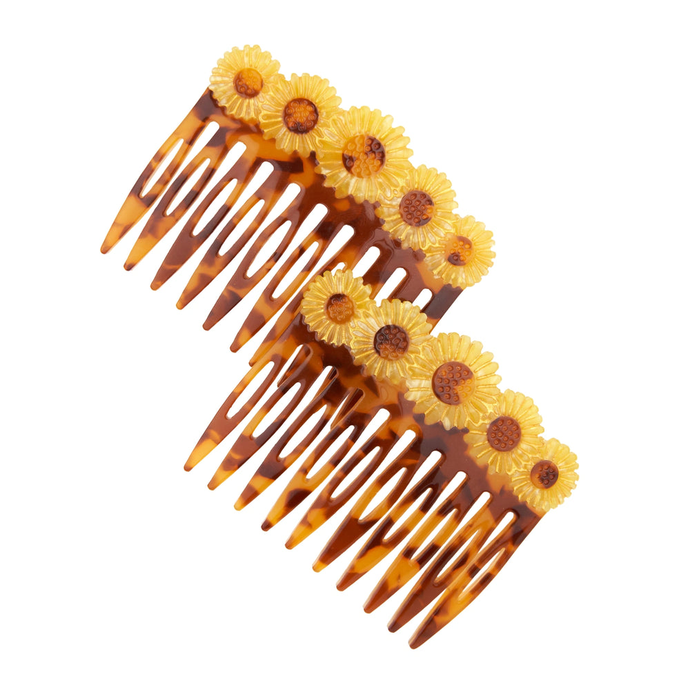 Coucou Suzette Set češljića za kosu Sunflower - 2 kom - prednja strana