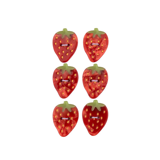 Coucou Suzette Button Set - Strawberry 