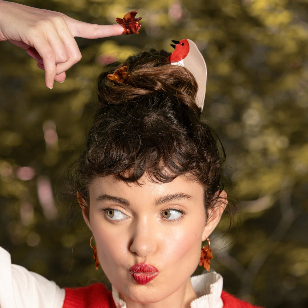 Coucou Suzette Set mini kopčica za kosu Birds - 2 kom - na modelu, u ambijentu