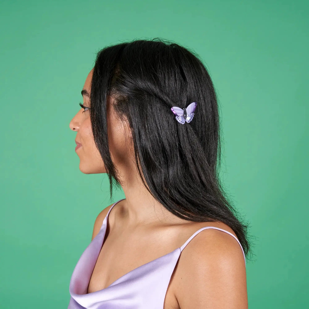 Coucou Suzette Španga za kosu Purple Butterfly