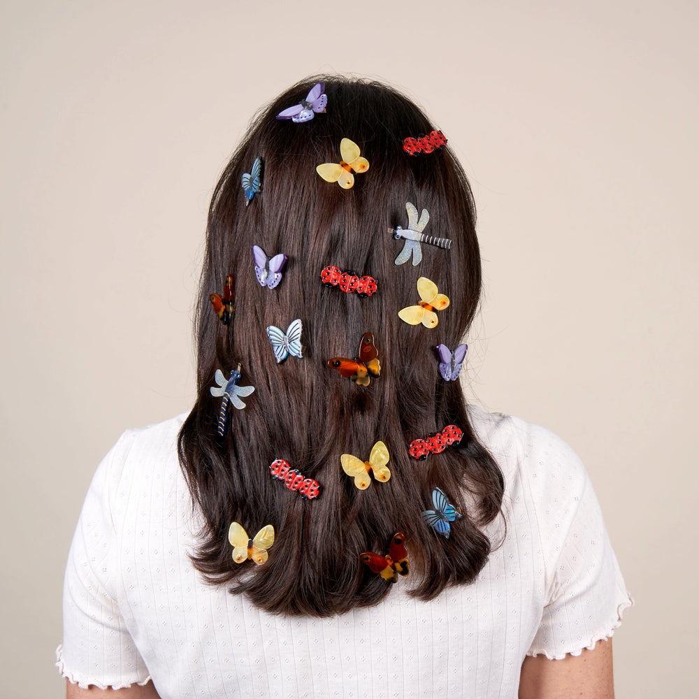 Coucou Suzette Španga za kosu Yellow Butterfly - u kosi