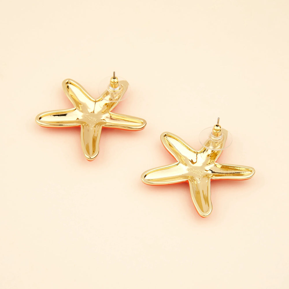 Coucou Suzette Naušnice Metal Starfish - iz drugog kuta