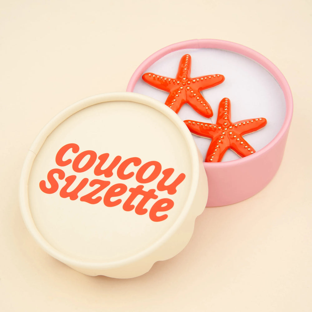 Coucou Suzette Naušnice Metal Starfish - detalj izrade