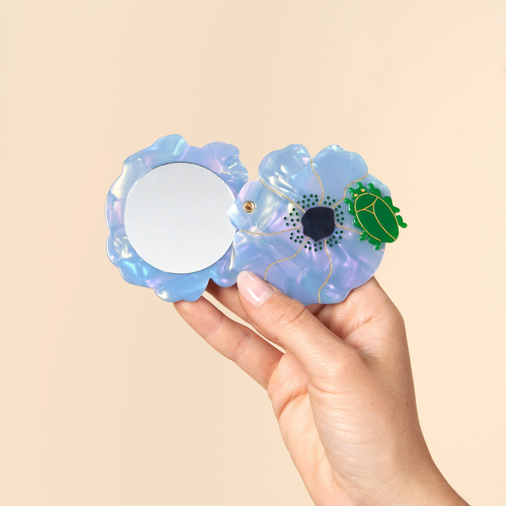 Ogledalo Blue Flower - detalj motiva