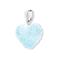 Crystal Haze Jelly Heart privjesak - Baby Blue srebrni | SHARENO