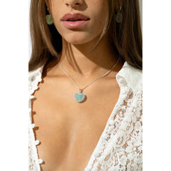 Crystal Haze Jelly Heart privjesak - Baby Blue srebrni - privjesci