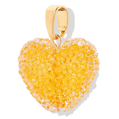 Crystal Haze Jelly Heart privjesak - Sunshine Orange