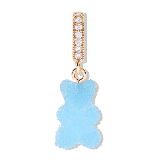 Crystal Haze Nostalgia bear Fizzy Pave privjesak - Blueberry